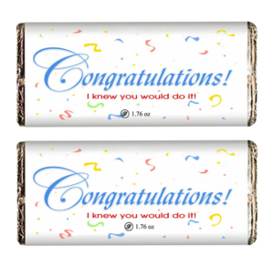 flaberry congratulations chocolate bars