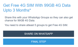 get reliance jio share on 5 whatsapp groups fake