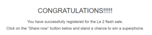 lemall le eco 2 smartphone registration