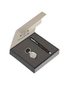 Amazon - Buy Parker Vector Spark Black Special Edition Roller Ball Pen Gift Set - with Oval Key Chain at Rs 274 Only