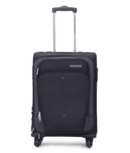 American Tourister Crete Polyester 55cms Black Softsided Carry-On (49W (0) 09 001) Rs 2667 only amazon