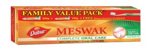 Dabur Meswak Toothpaste - 300 g (Family Pack) with toothbrush Rs 72 only amazon