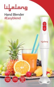 Lifelong LLBH 200W Hand Blender - 2-speed (White and Red) Rs 599 only amazon