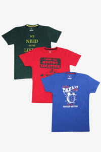 Mens Printed Tshirts (Pack of 3) Rs 189 only shoppersstop