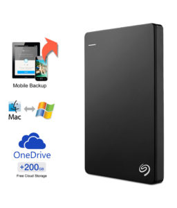 Seagate Backup Plus Slim 1TB Portable External Hard Drive with 200GB of Cloud Storage & Mobile Device Backup (Black) Rs 4079 only snaodeal