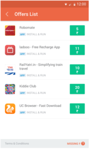 Truebalance app list