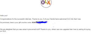 olx bookmyshow voucher Rs 250 proof