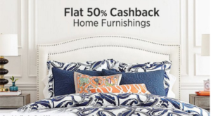 paytm flat 50 cashbakc on home furnishings like towels and bedsheets