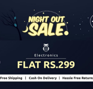 shopclues night out sale electronic products at flat Rs 299 only