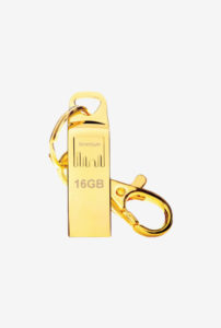 Tata Cliq Strontium 16 GB Pen Drive (Gold)