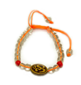 Unisex Handmade Handicraft Om Bracelet in Silk Thread E0003