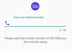 billbachao app enter your mobile number and register