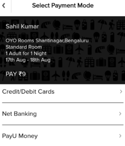 savvymob pay the rest Rs 9 hotel only