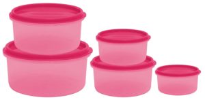 Amazon - Buy Princeware SF Round Package Container Set, 5-Pieces at Rs 80 only