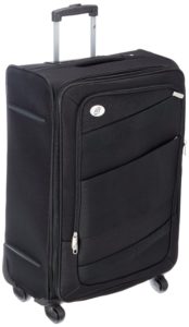 Amazon - Buy American Tourister Polyester 69 cms Black Softsided Suitcase at Rs 3800 only