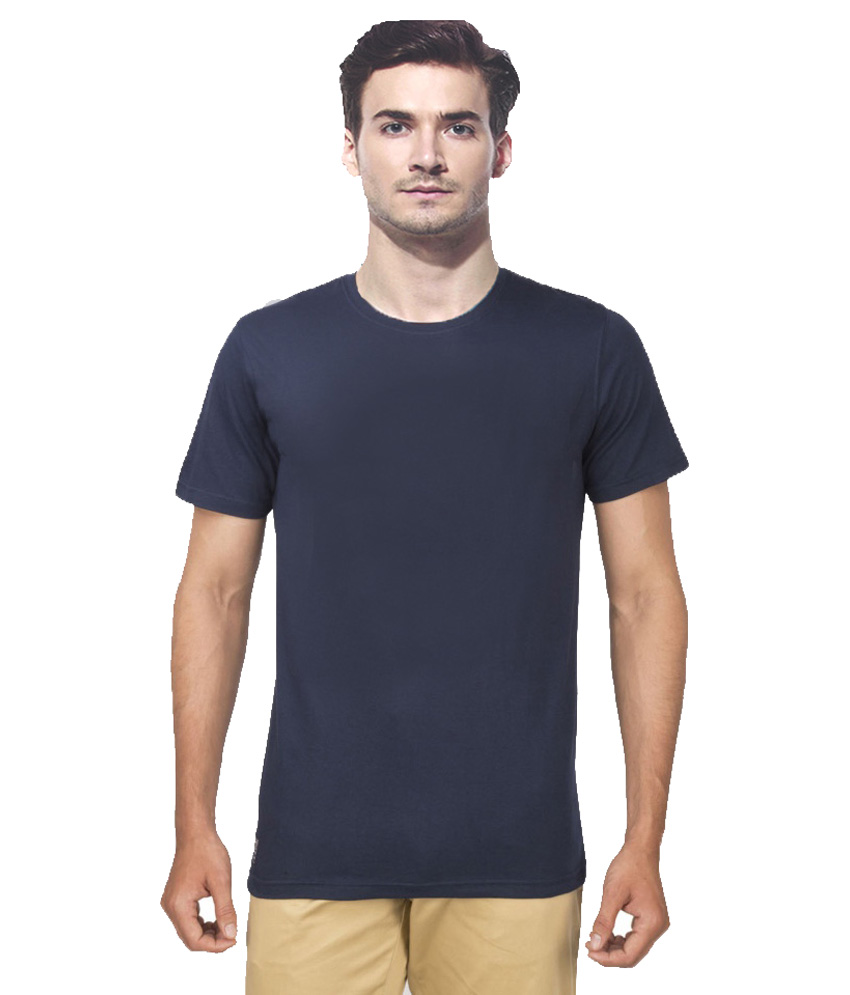 Gallop Blue Cotton T-Shirt