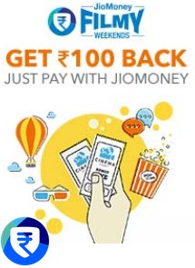 Bookmyshow loot- Get flat 100% cashback on booking Movie tickets via Jio Money