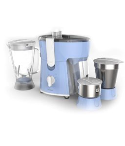 Philips HL7576 Juicer Mixer Grinder Blue and White