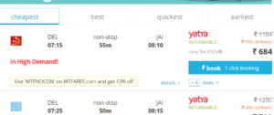 ixigo get flat Rs 800 cashback on all flight bookings