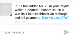 paytm pipit app proof