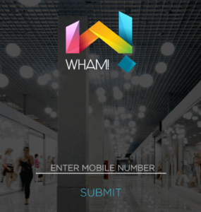 wham app register a new account enter mobile number