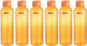 Attractive colors Easy to carry Food grade material ISO certified organization Color: Yellow, Material: Plastic Package Contents: 6-Pieces Bottle (1 Litre)