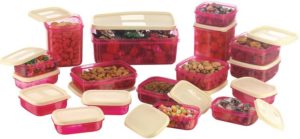 mastercook-17-pieces-pink-200-ml-330-ml-1630-ml-150-ml-500-ml-700-ml-polypropylene-food-storage-pack-of-17-pinkonlyonflipkart-rs-299-only