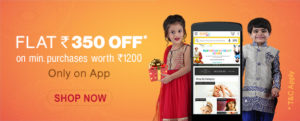 Get Flat Rs 350 Off on min purchase of Rs 1200 