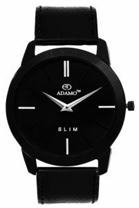 Amazon - Buy Adamo Slim Analogue Black Dial Men'S Watch at Rs 749 only