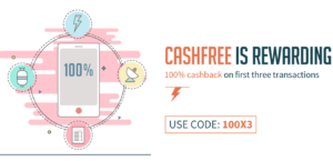 freecharge get 100 cashback on your first 3 transactions