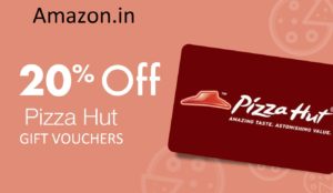 Get flat 20% off on Pizza Hut Gift Vouchers