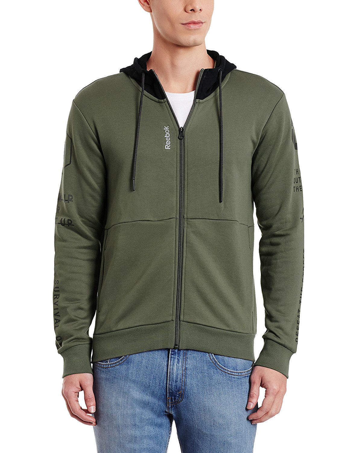 Amazon - Buy Reebok Men's Cotton Hoodie for Rs.1599(60% off)