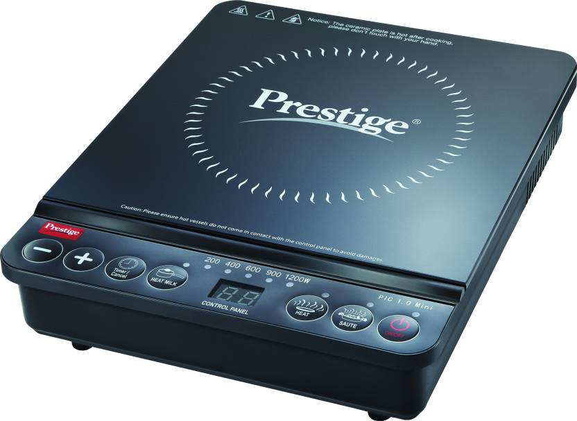 Flipkart - Buy Prestige PIC 1.0 Mini Induction Cooktop (Black, Push Button) for Rs.879 (69% Off)