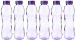 Princeware Pet Fridge Bottle Set, 6-Pieces, 900 ml, Violet Rs 129 only amazon GIF 2017