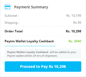 paytm air purifier Rs 8258 proof