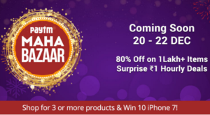 paytm mahabazaar sale get 80 off on 1 lac items and 1 re hourly surprise deals