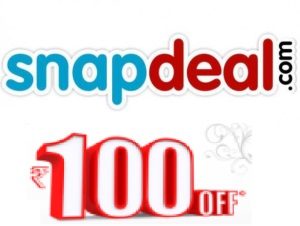 snapdeal get Rs 100 off on Rs 500 via facebook