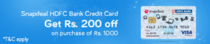 get Rs.200 off on Rs.1000 through HDFC on dail need products