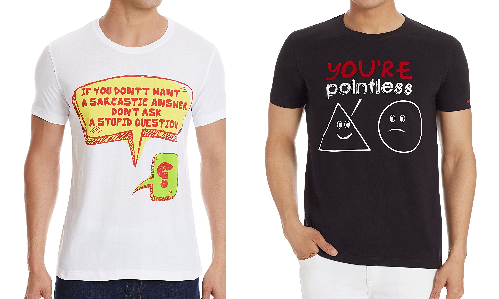Amazon - Buy Status Quo Men's T-Shirts for just Rs.179 (2 options available)