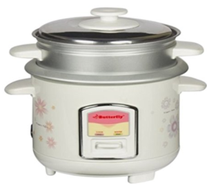 Butterfly KRC-08 0.6-Litre 300-Watt Classic Electric Cooker (White)