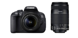 Canon EOS 700D 18 MP DSLR Camera (Black) + Carry Case + 8GB SD Card