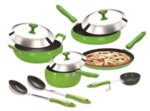 Crystal Apple Plus Non-Stick Cookware Set 10Pc