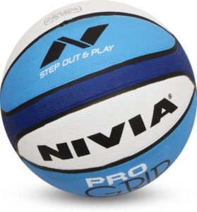 Flipkart - Buy Nivia Basketball Pro Grip Basketball - Size 7 (Pack of 1, White, Blue) at Rs 193 only + Rs 40 Delivery