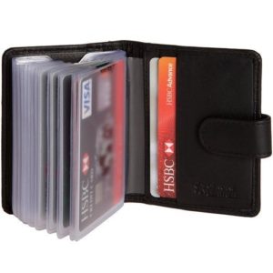 Hide & Sleek Black Credit Card Holder