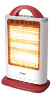 Maharaja Whiteline 1200 W Lava Room Heater White and Red