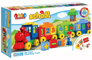 Saffire My First Counting Train Building Blocks , Multi Color (45 Count)