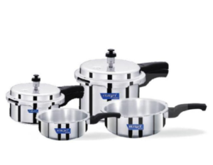 Snapdeal - Buy Surya Accent ISI mark Pressure Cooker ( 2 litre + 4 Litre) and Pressure Pan Set ( 1 litre+ 3 Litre ) at Rs 1209 only