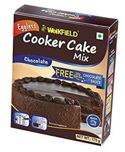 Weikfield Cooker Cake Mix, Chocolate, 175g with Cocoa Powder 20g Free