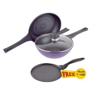 Wonderchef Induction Diamond Pan Set