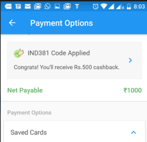 haptik app get flat 50 cashback on recharge and bill payments